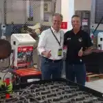 Be Energy center opening in Johannesburg with CEO and operations manager – technician working on traction battery