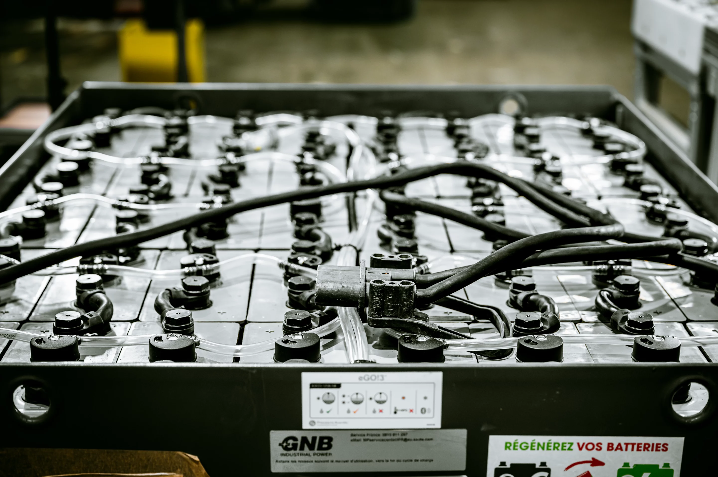 Batterie au plomb de traction pour engins électriques et véhicules industriels, longue autonomie et recharge rapide